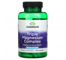 Комплекс магнію Swanson Triple Magnesium Complex 400 мг 100 капс