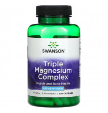 Комплекс магнію Swanson Triple Magnesium Complex 400 мг 100 капс