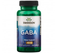 ГАМК (гамма-аминомасляная кислота) Swanson GABA 500 мг 100 капс