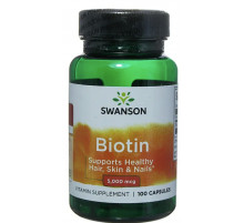 Биотин Swanson Biotin 5000 мкг 100 капс