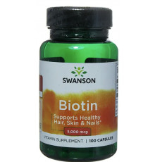 Біотин Swanson Biotin 5000 мкг 100 капс
