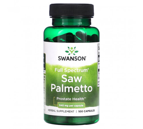 Со пальметто Swanson Saw Palmetto 540 мг 100 капс