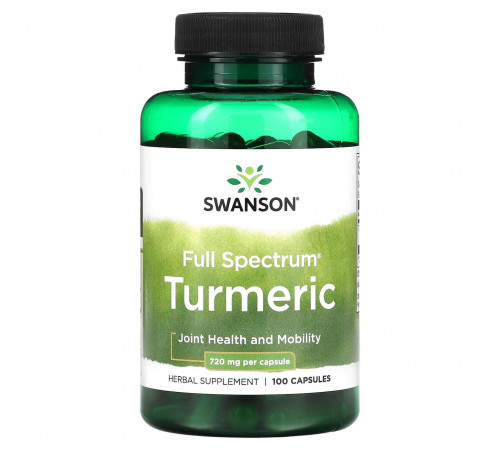 Куркума Swanson Turmeric 720 мг 100 капс