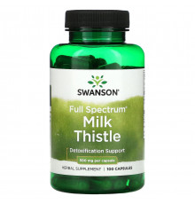 Розторопша Swanson Milk Thistle 1000 мг 100 капс