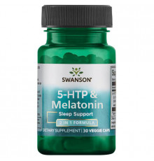 5 НТР + Мелатонін Swanson 5-Htp + Melatonin 30 вег капс