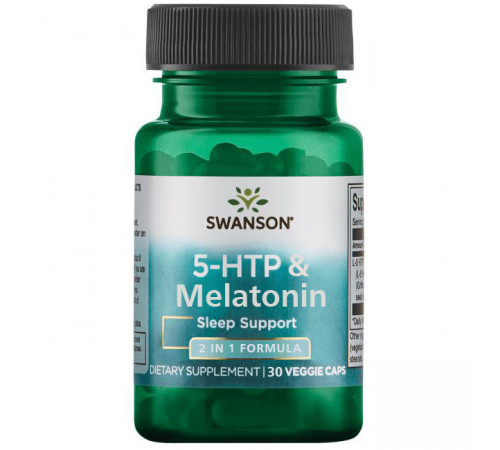 5 НТР + Мелатонін Swanson 5-Htp + Melatonin 30 вег капс