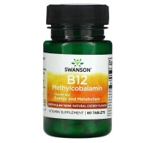 Вітамін В-12 (метилкобаламін) Swanson Ultra Vitamin B-12 Methylcobalamin 2500 мкг 60 таб