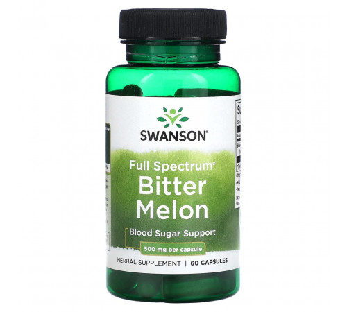 Гірка диня Swanson Bitter Melon 500 мг 60 капс