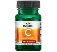 Витамин С с шиповником Swanson Vitamin C with Rose Hips 1000 мг 30 капс