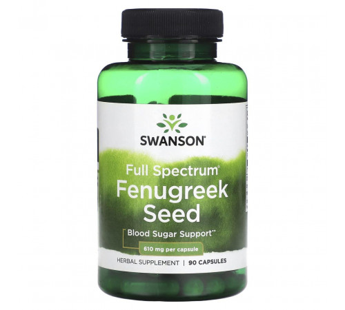 Пажитник Swanson Fenugreek Seed 610 мг 90 капс