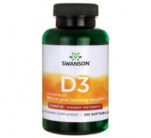 Витамин Д3 Swanson Vitamin D3 5000 МЕ (125 мкг) 250 гэл капс