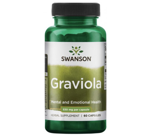 Гравіола Swanson Graviola 530 мг 60 капс