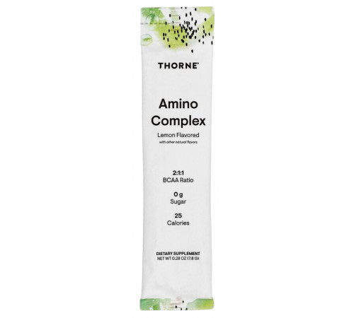 Амінокислотний комплекс Thorne Amino Complex 30 пакетиків-стиків  лимон