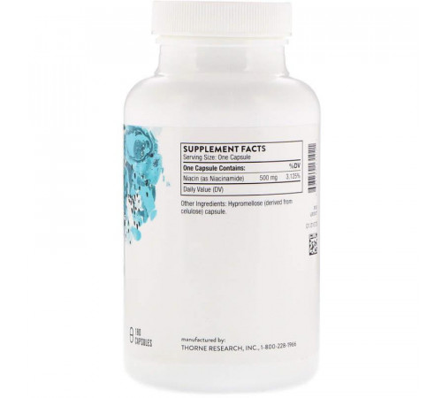 Ніацинамід (В3) Thorne Niacinamide 180 капс