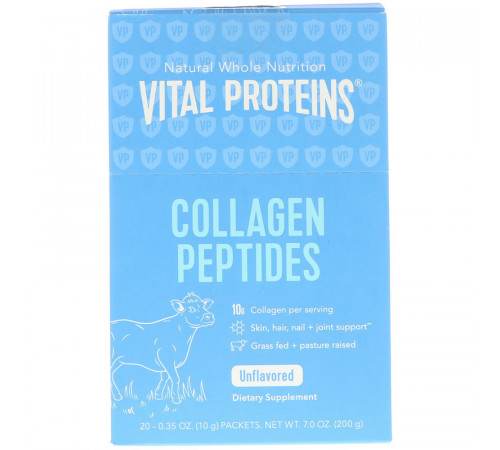 Пептиди колагену Vital Proteins Collagen Peptides  20 пакетиків по 10 г без смаку