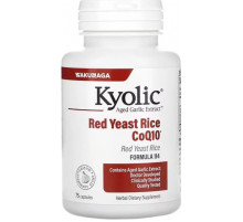 Червоний дріжджовий рис екстракт часнику та CoQ10 Kyolic Garlic Red Yeast Rice Plus CoQ10 75 капс