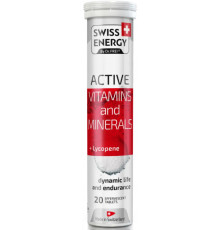 Вітаміни та мінерали з лікопіном Swiss Energy ACTIVE Vitamins and Minerals + Lycopene CH 20 шипучих табл